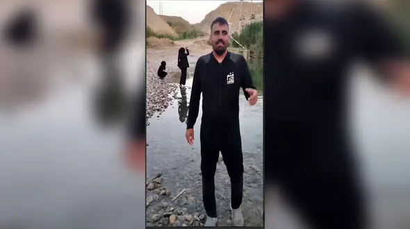 فیلم تلاش امدادگران برای یافتن جوان 41 ساله غرق‌شده در رودخانه سیمره