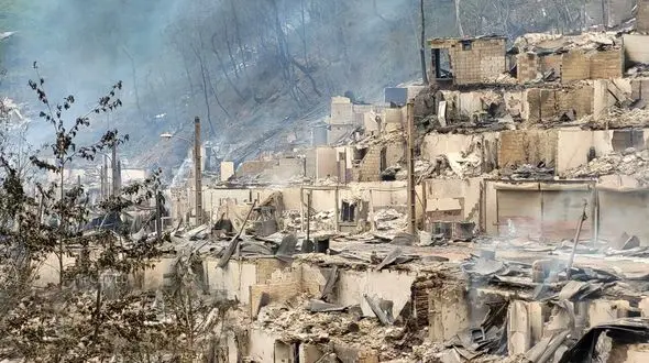 واکنش دادستان شفت به آتش سوزی 130 خانه رنگین زیبا در امام زاده ابراهیم + عکس قبل و بعد از آتش سوزی