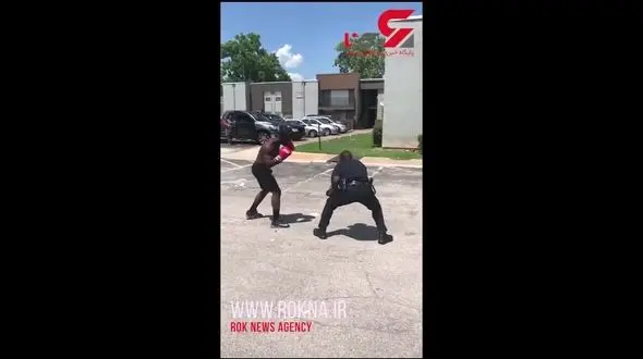 پلیس برنده دوئل خیابانی با یک بوکسور شد + فیلم