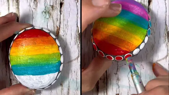 سنگی که رنگین کمان شد! + فیلم