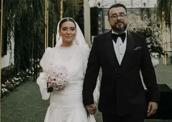 فیلم/ نگاهی به چیدمان شاهانه سفره عقد سپند امیرسلیمانی و مونا کرمی، بازیگر سریال «ناریا»