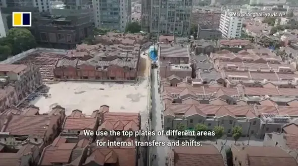 شانگهای و ربات‌ ها: روایت جا به‌ جایی یک ساختمان تاریخی از پایه / فیلم