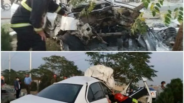 عکس عجیب از سمند مچاله شده / زنده ماندن 3 سرنشین معجزه بود / رباط کریم