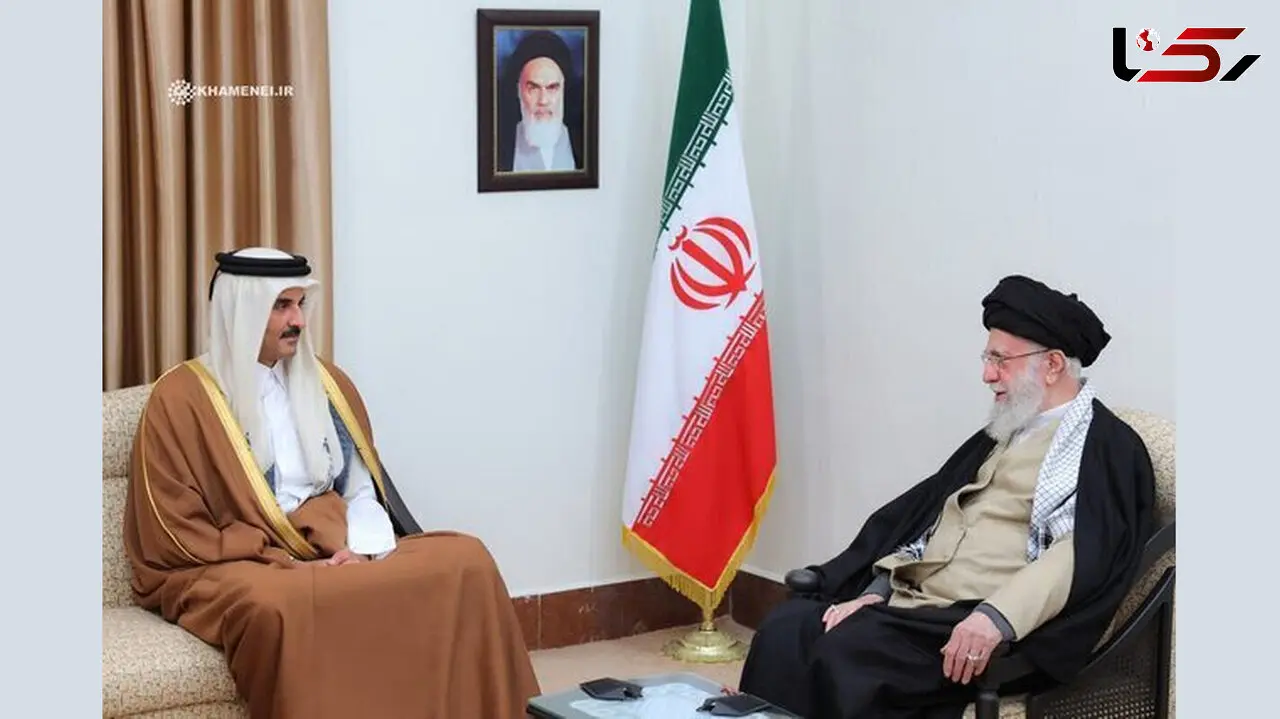 دیدار امیر قطر و هیئت همراه با رهبر انقلاب