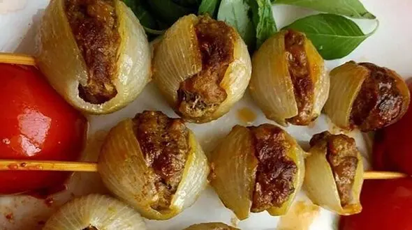 طرز تهیه کباب پیاز غذای ترکیه ای / فیلم