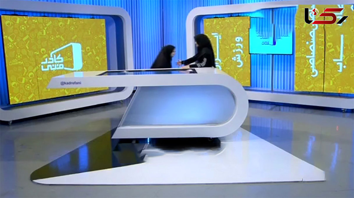 فیلم لحظه بیهوش شدن خانم معلم در برنامه زنده تلویزیونی