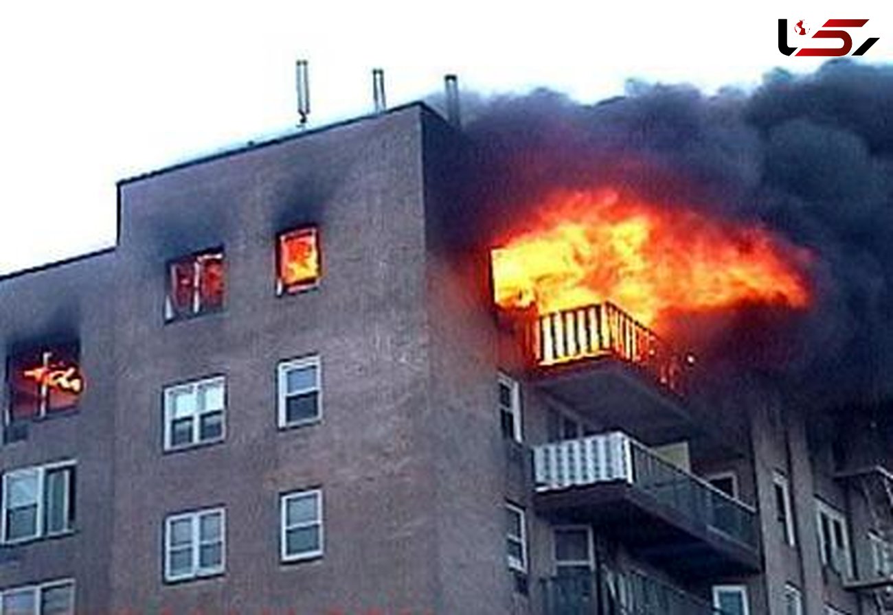 آتش سوزی هولناک یک ساختمان در بروجرد / آتش نشان فداکار راهی بیمارستان شد + جزییات