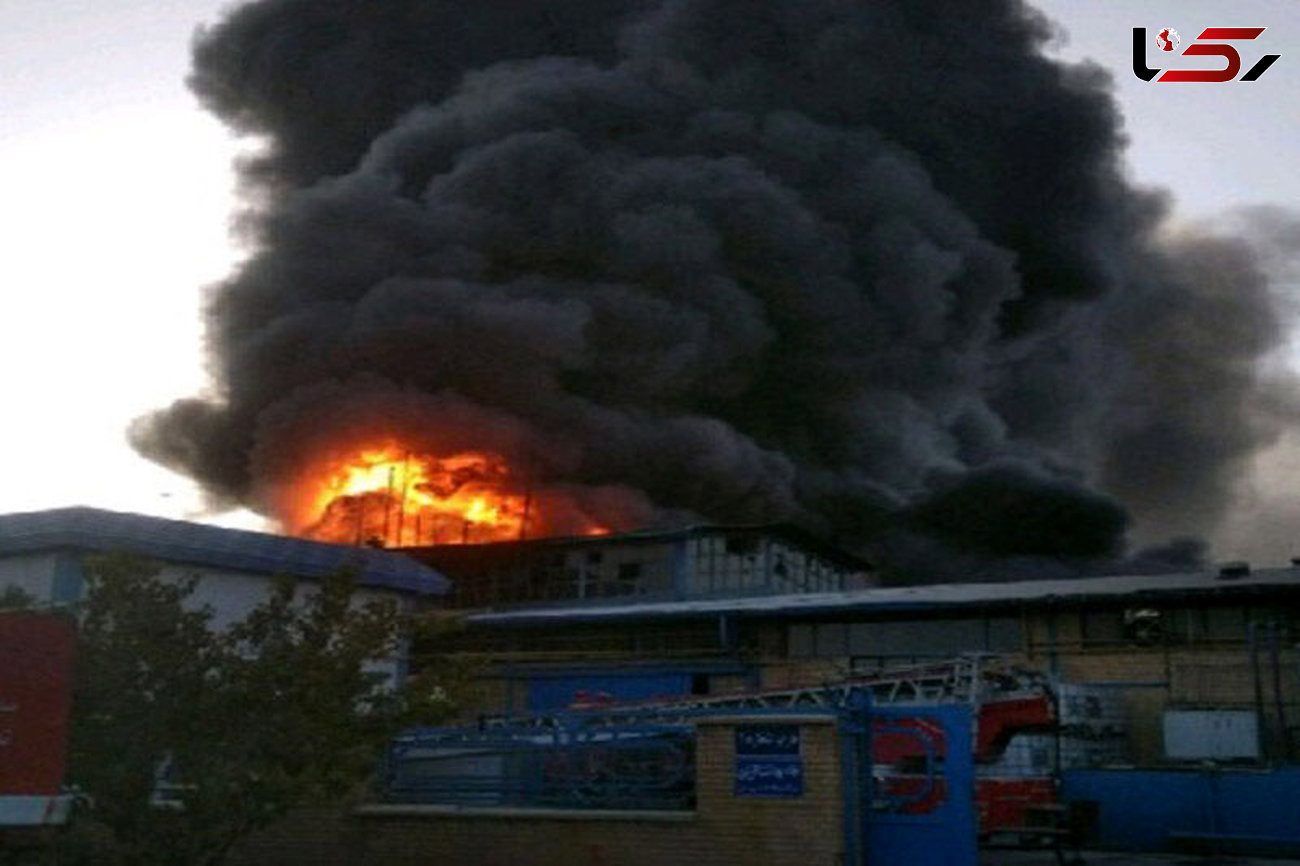 آتش سوزی منجر به فوت در یک واحد تولیدی در شهر صنعتی البرز