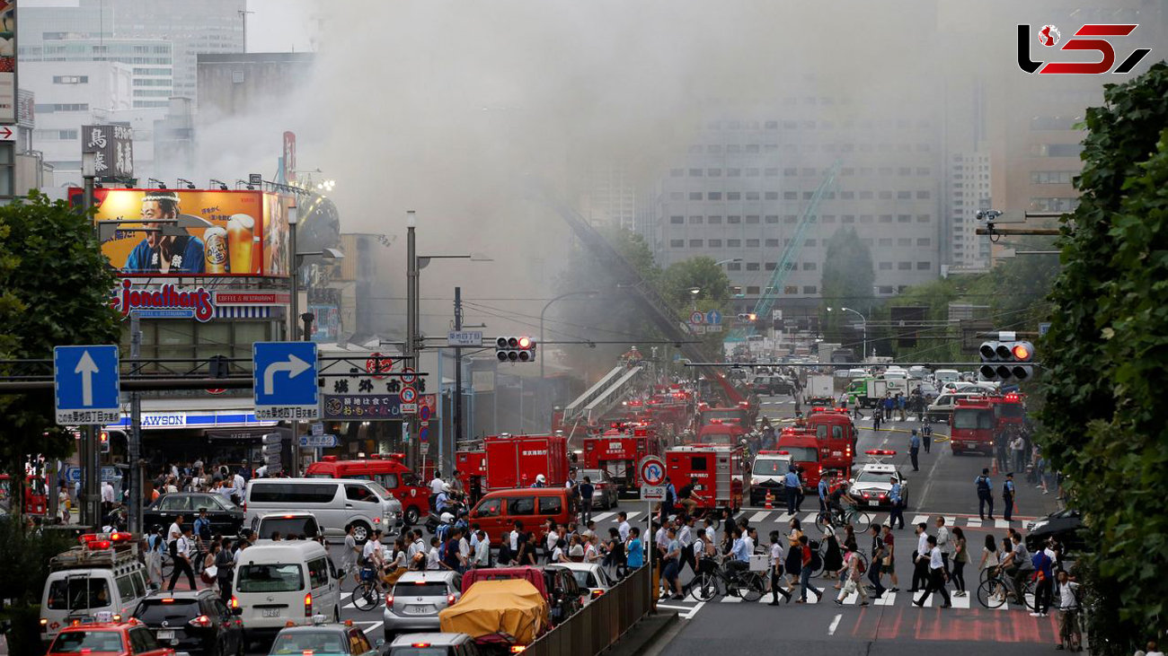آتش سوزی مهیب در منطقه گردشگری ژاپن+ تصاویر