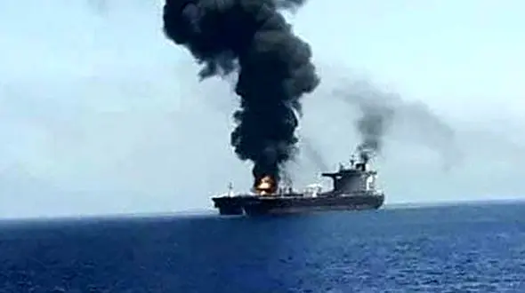 حادثه برای یک کشتی در خلیج فارس 