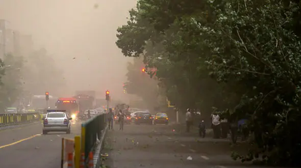  کاهش کیفیت هوا در البرز / افزایش غبار محلی