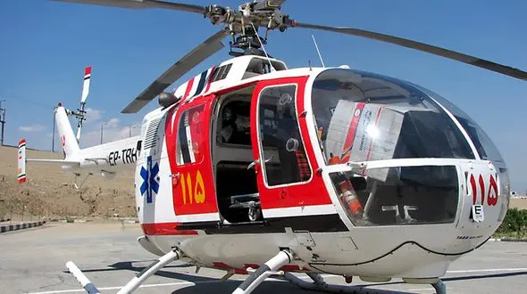  انتقال هوایی ۴متخصص به ایرانشهر توسط اورژانس استان تهران 