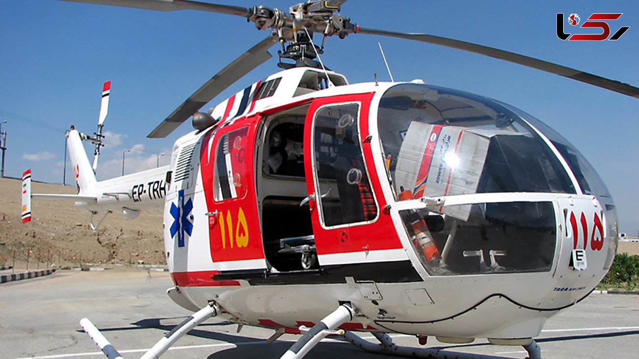 بیمار قلبی از منطقه کوهستانی ایذه با اورژانس هوایی  به اهواز منتقل شد