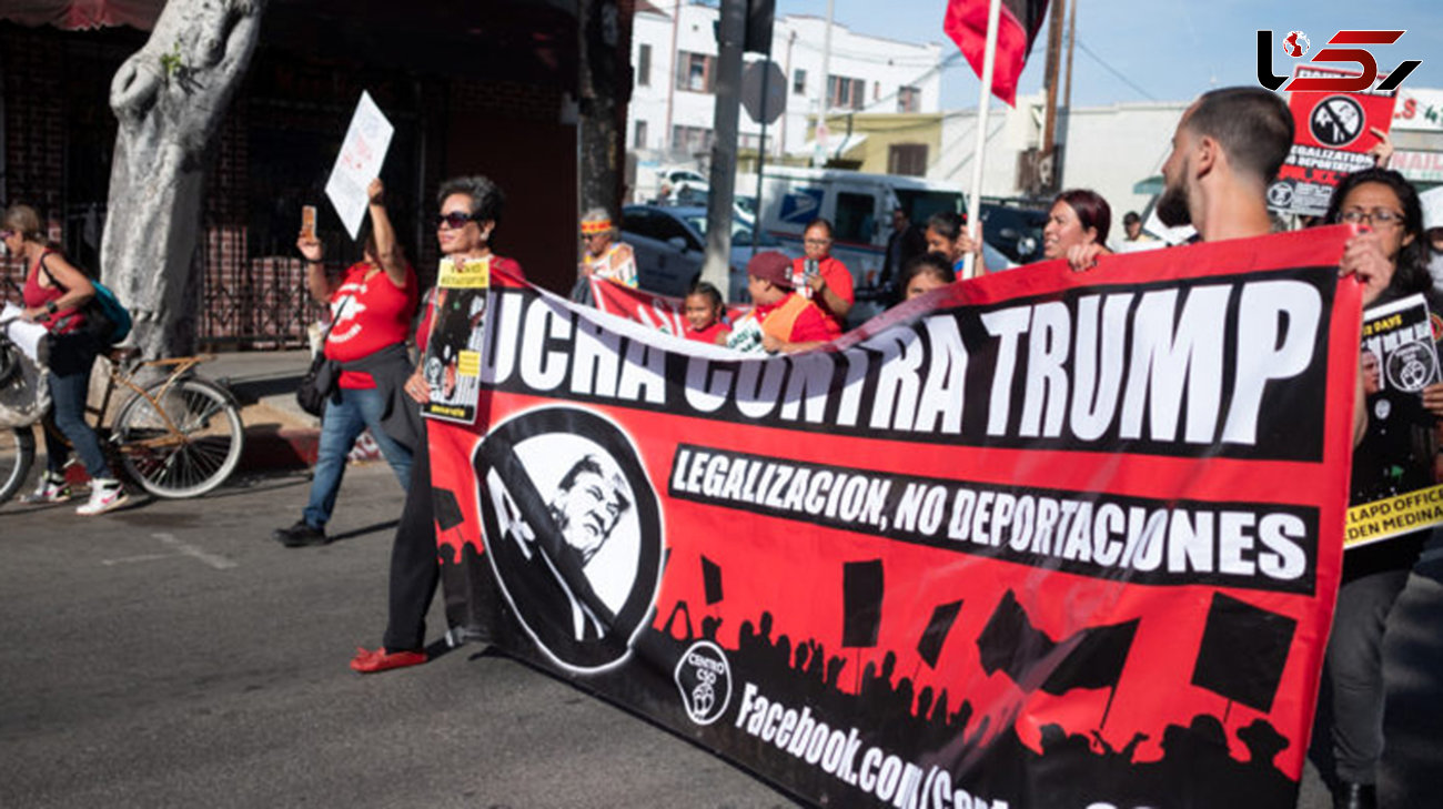 تظاهرات در لس‌آنجلس در محکومیت سیاست‌های ترامپ