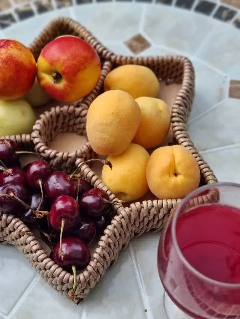 سبد حصیری ستاره ای