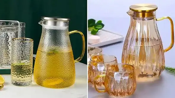 مدل‌ های لوکس پارچ و لیوان شیشه‌ ای؛ 15 انتخاب جدید برای خانه‌ های مدرن