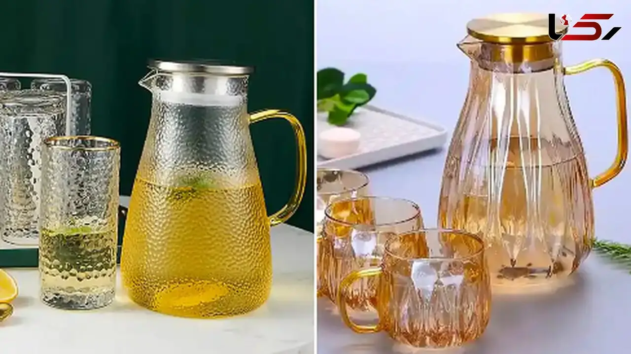 مدل‌ های لوکس پارچ و لیوان شیشه‌ ای؛ 15 انتخاب جدید برای خانه‌ های مدرن