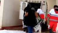 امدادرسانی هلال احمر مارگون به مادر باردار برفگیر شده