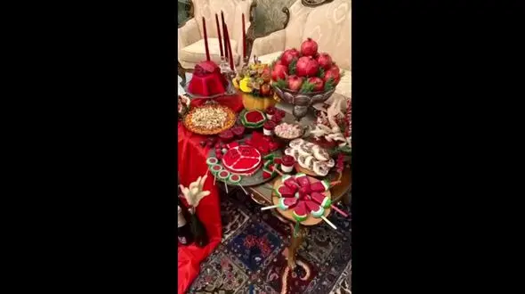 تزئین سفره یلدا / فیلم