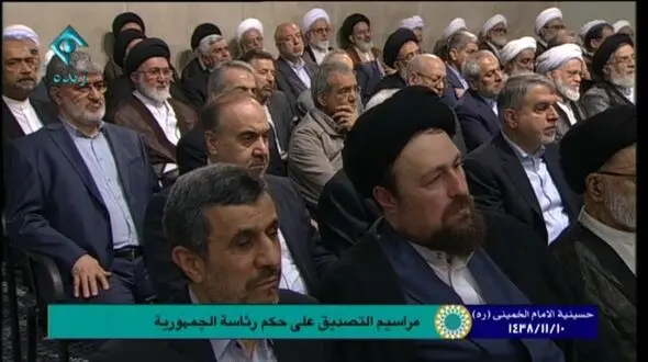 احمدی نژاد در مراسم تحلیف کجا بود؟