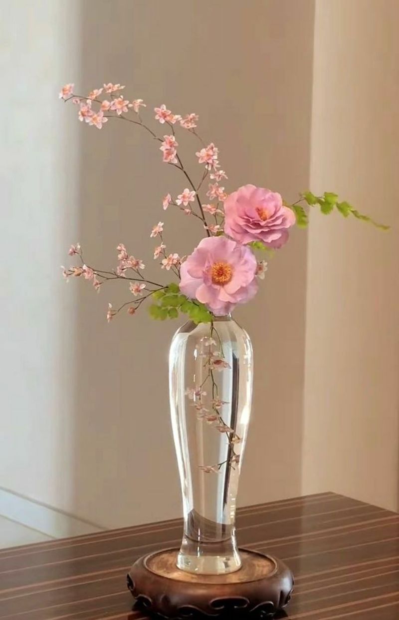 گلدان شیشه ای رومیزی جدید