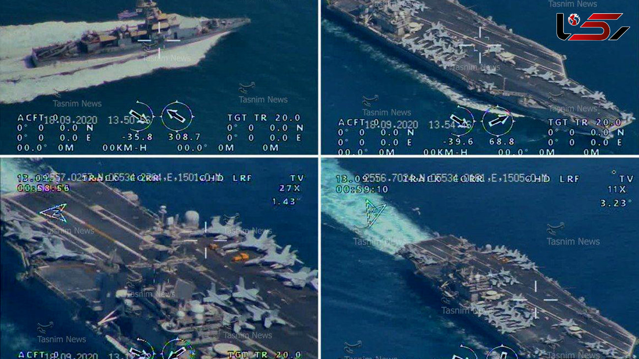 انتشار تصاویر رهگیری ناو هواپیمابر آمریکایی «نیمیتز» 