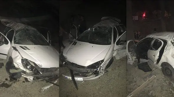 سقوط آزاد  پژو 206 در محدوده غرب تهران + عکس 