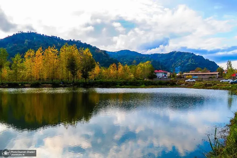 تصاویر طبیعت زیبای پاییزی استخر کومله لنگرود