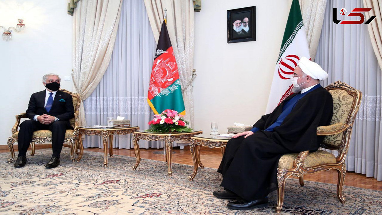 دیدار رئیس شورای عالی مصالحه افغانستان با روحانی