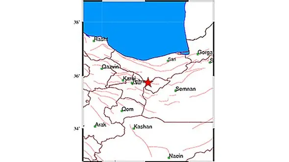 زلزله در دماوند / دقایقی پیش رخ داد 