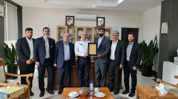 دیدار رییس مرکز نیکوکاری شهدای مدافع حرم با رئیس پلیس راهور فراجا به مناسبت هفته فراجا