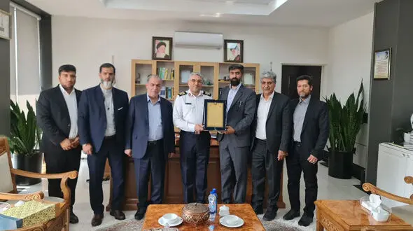دیدار رییس مرکز نیکوکاری شهدای مدافع حرم با رئیس پلیس راهور فراجا به مناسبت هفته فراجا