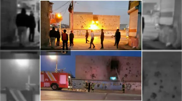 آتش گرفتن مدرسه دخترانه در چهارشنبه سوری + عکس های لحظات اولیه حادثه