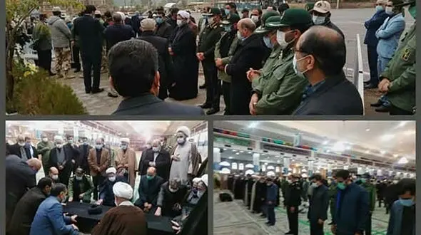 تشییع پیکر آیت الله جعفری در کرمان امام جمعه سابق کرمان