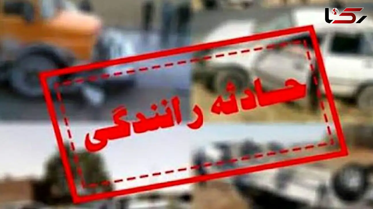 مصدومیت ۹ نفر در تصادف زنجیره‌ای سرویس کارکنان شبکه بهداشت لنجان