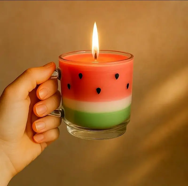 مدل شمع یلدایی | مدل شمع یلدایی جدید ۱۴۰۴ با طرح انار و هندوانه که عروس های باسلیقه عاشقشن!