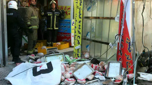 پرس شدن مرد 60 ساله در مغازه پروتئینی در تهران + عکس 