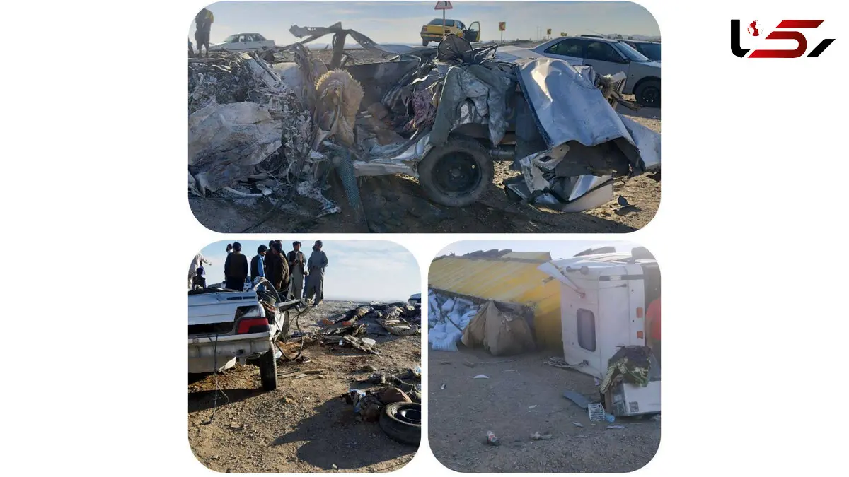 مرگ ۹ افغانستانی مهاجر در تصادف  فاجعه آمیز جاده سراوان - خاش