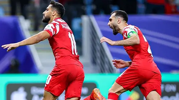 تاریخ سازی اردن با عبور از تاجیکستان/ صعود به نیمه نهایی جام ملت ها با گل به خودی مدافع پرسپولیس! + فیلم گل