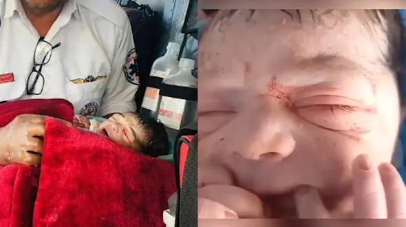 فیلم به دنیا آمدن نوزاد یاسوجی در ارتفاع 9 هزارپایی / در آسمان متولد شد