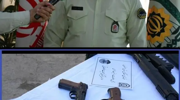 اتوبوسی با 15 کلت جنگی و 300 فشنگ مربوطه 