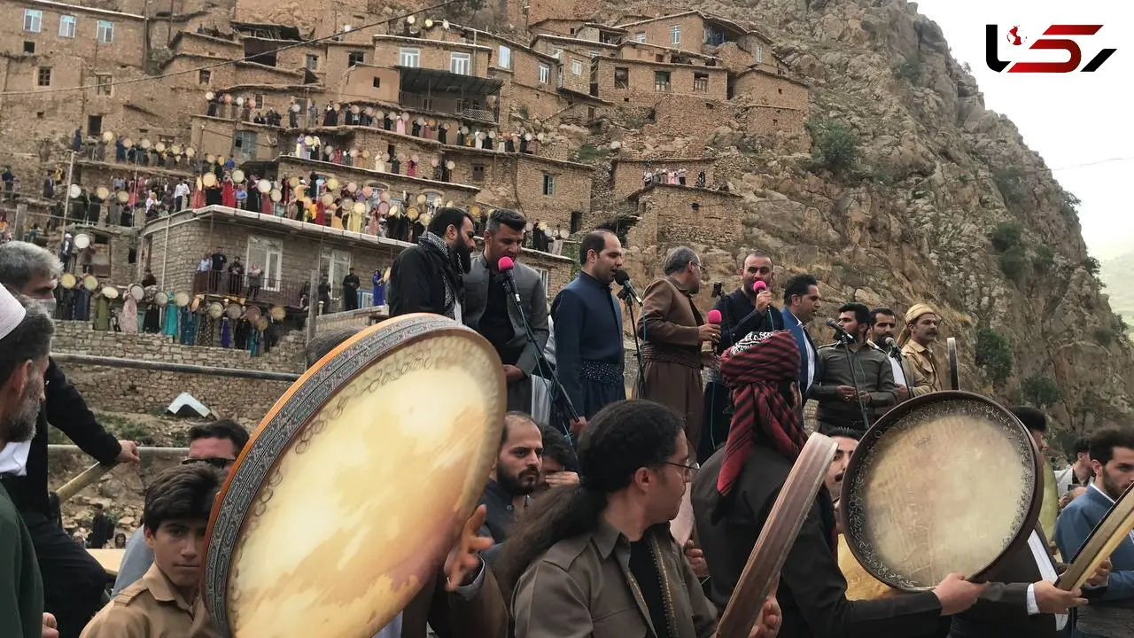 طنین‌انداز شدن نوای رحمت دف در جشن بزرگ رمضان در روستای پالنگان