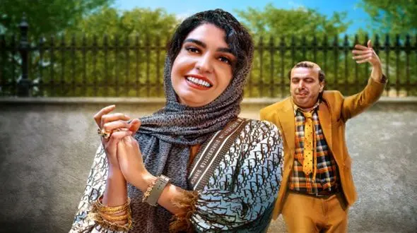 فیلم آواز شاد /  عباس جمشیدی با علی صبوری چه رقص زنانه ای میکنن زدن به سیم آخر ...