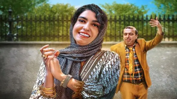 فیلم آواز شاد /  عباس جمشیدی با علی صبوری چه رقص زنانه ای میکنن زدن به سیم آخر ...