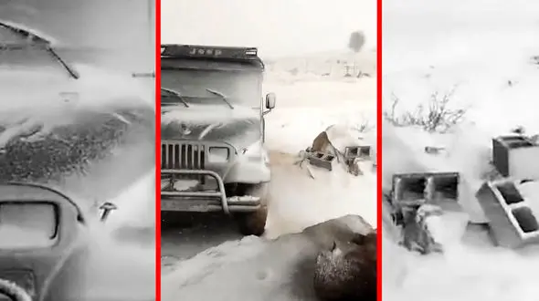 فیلم بارش برف در ارتفاعات کوه سیوان ایلام
