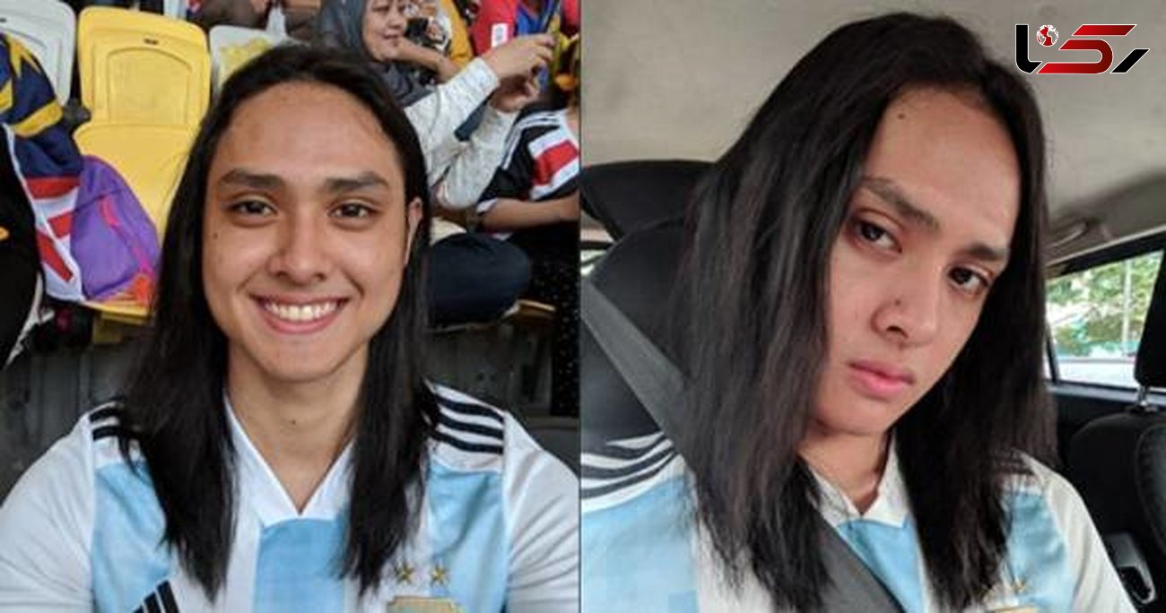 چهره زنانه مرد جوان خارجی در استادیوم دردسر ساز شد+عکس