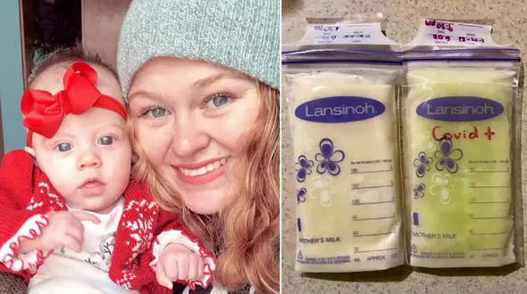 کرونا شیر این مادر را سبز فسفری کرد + عکس