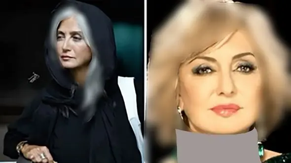 شباهت خانم بازیگر سریال غریبه به گوگوش  ! + فیلم واکنش رویا جاویدنیا