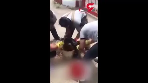 تلاش یک ساعته آتشنشانان تهرانی برای نجات یک گربه + فیلم