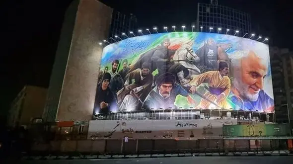 تصویر جدید دیوارنگاره میدان ولی‌ عصر (عج)